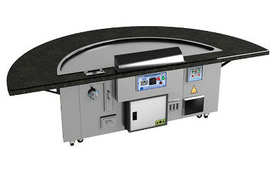 Semicircle Shaped Teppanyaki Table