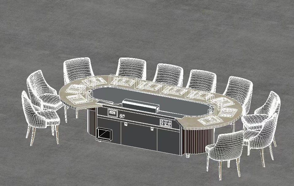 Oval Shaped Teppanyaki Table