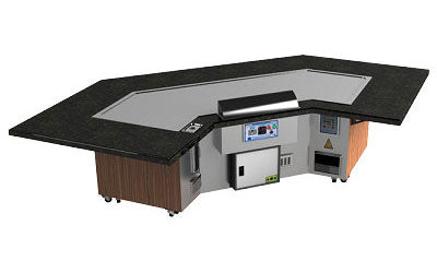 Bow Shaped Teppanyaki Table