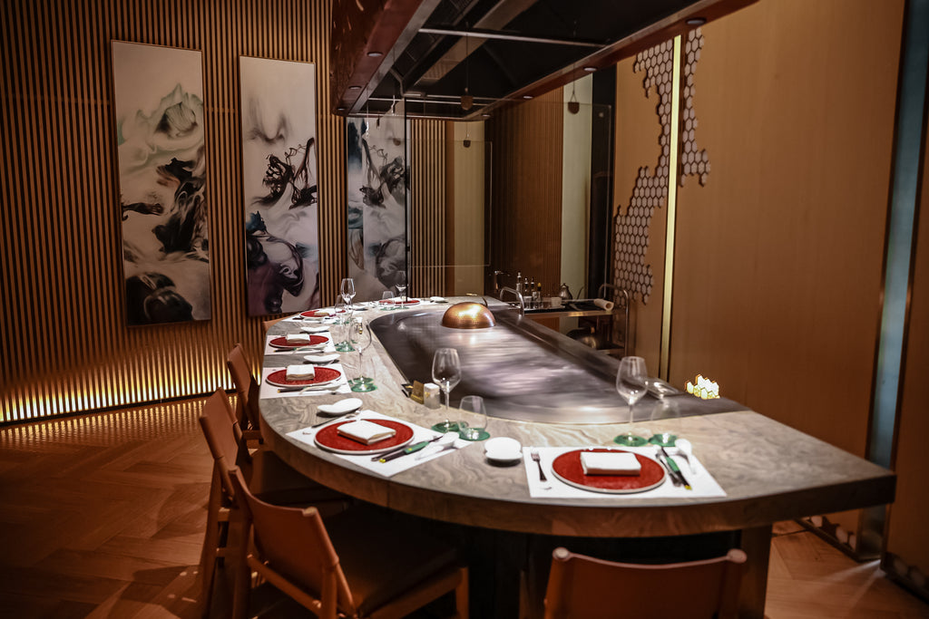 Semicircle Shaped Teppanyaki Table