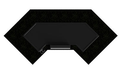 Bow Shaped Teppanyaki Table